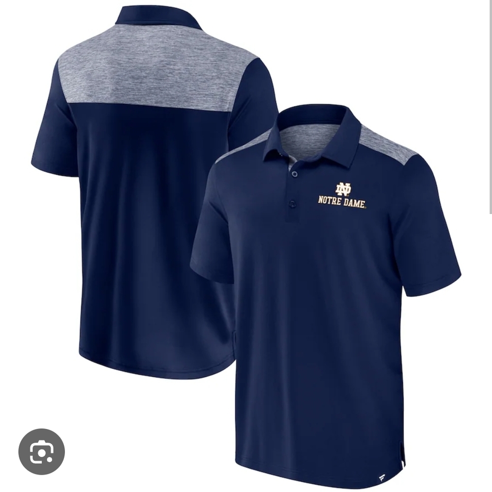 FANATICS Notre Dame Men's Navy Polo Shirt